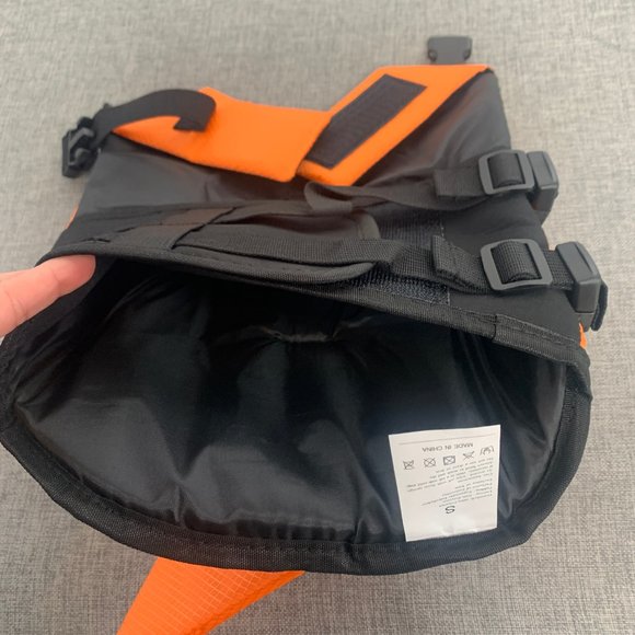 Brand New! Dog Life Jacket Shark Life Vest Orange Lifesaver Small - Picture 9 of 13